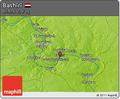 Physical 3D Map of Bashīrī