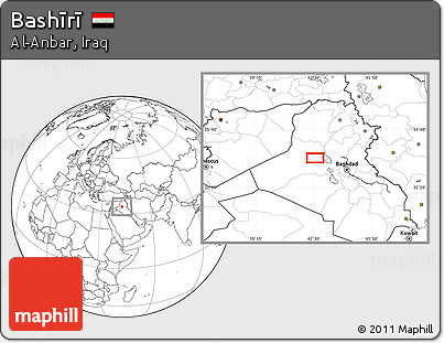 Blank Location Map of Bashīrī