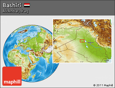 Physical Location Map of Bashīrī