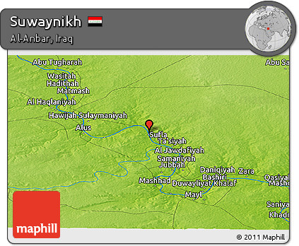 Physical Panoramic Map of Suwaynikh