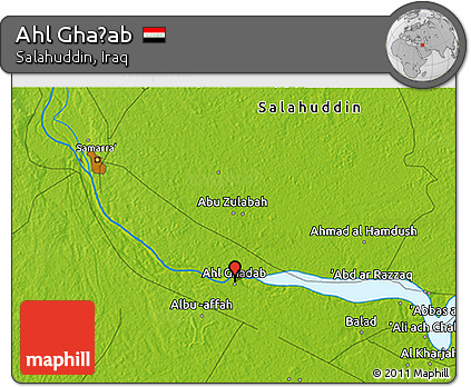 Physical 3D Map of Ahl Ghaḑab