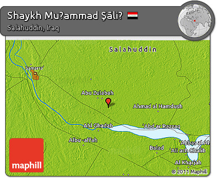 Physical 3D Map of Shaykh Muḩammad Şāliḩ