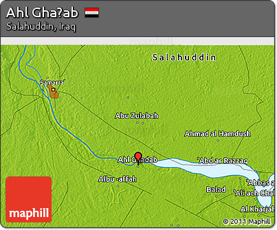 Physical 3D Map of Ahl Ghaḑab