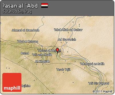 Satellite 3D Map of Ḩasan Al `Abd