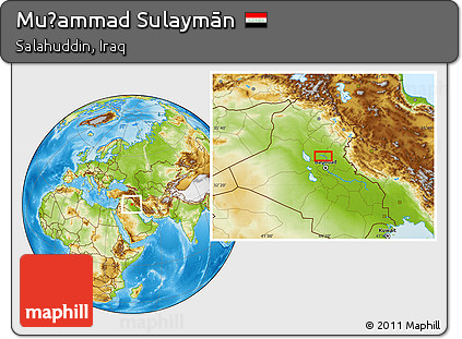 Physical Location Map of Muḩammad Sulaymān