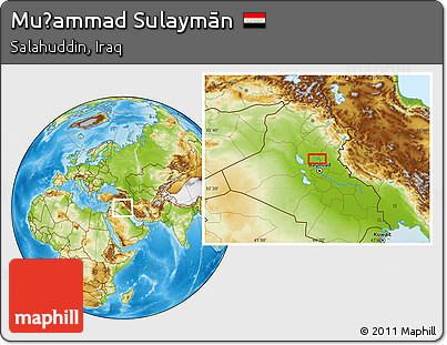 Physical Location Map of Muḩammad Sulaymān