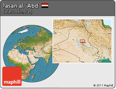 Satellite Location Map of Ḩasan Al `Abd