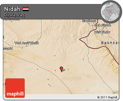 Satellite 3D Map of Nidah