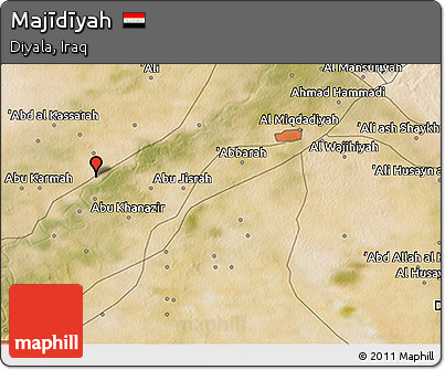 Satellite 3D Map of Majīdīyah