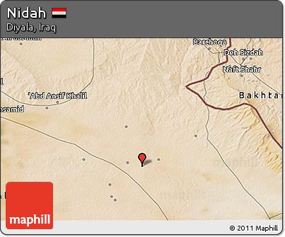 Satellite 3D Map of Nidah