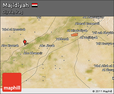 Satellite 3D Map of Majīdīyah