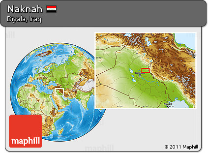 Physical Location Map of Naknah