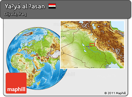 Physical Location Map of Yaḩyá Al Ḩasan