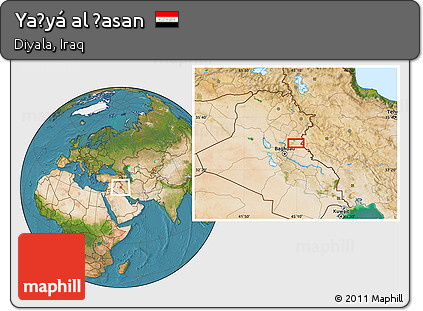 Satellite Location Map of Yaḩyá Al Ḩasan