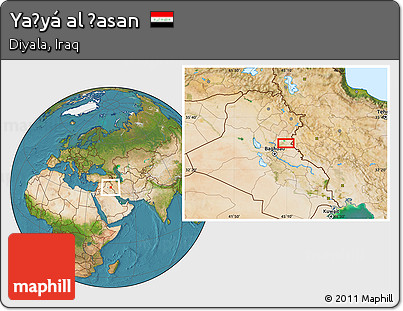 Satellite Location Map of Yaḩyá Al Ḩasan