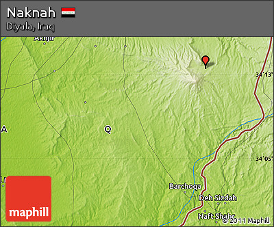Physical Map of Naknah