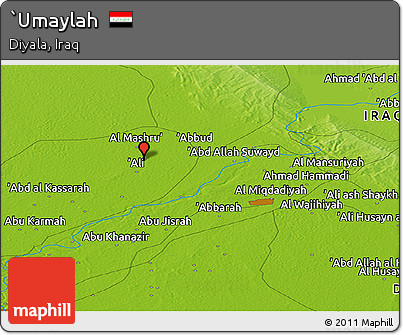 Physical Panoramic Map of `Umaylah