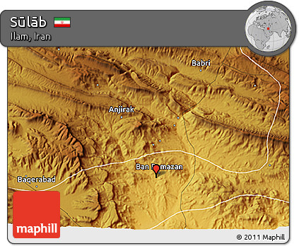 Physical 3D Map of Sūlāb