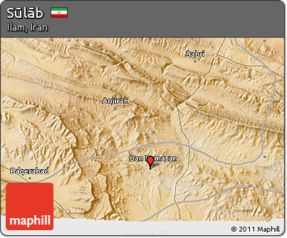 Satellite 3D Map of Sūlāb