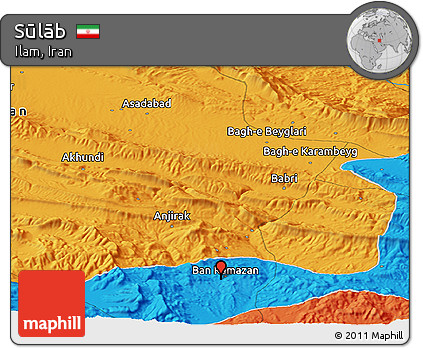 Political Panoramic Map of Sūlāb