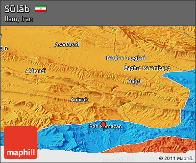 Political Panoramic Map of Sūlāb