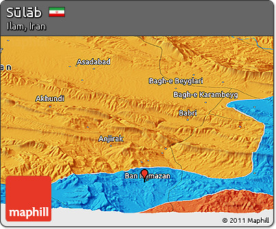 Political Panoramic Map of Sūlāb