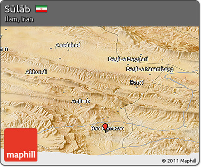 Satellite Panoramic Map of Sūlāb
