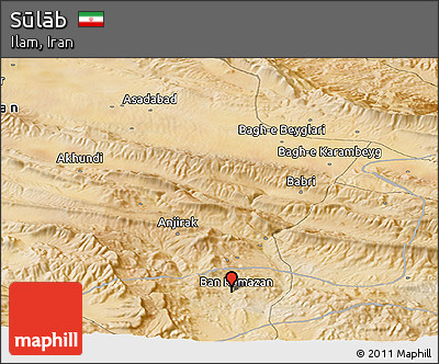 Satellite Panoramic Map of Sūlāb