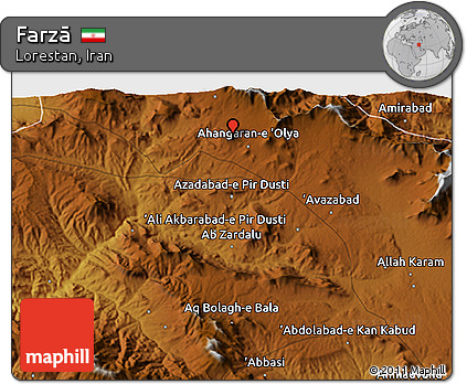 Physical 3D Map of Farzā