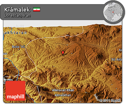 Physical 3D Map of Kīāmalek