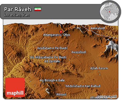 Physical 3D Map of Par Rāveh