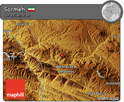 Physical 3D Map of Sormeh