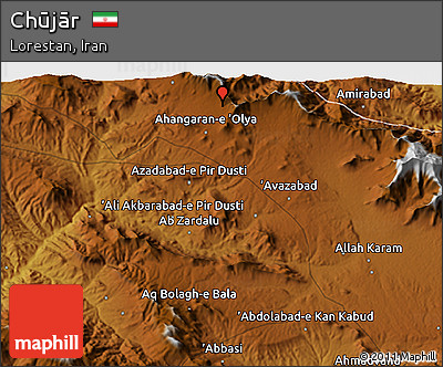 Physical 3D Map of Chūjār