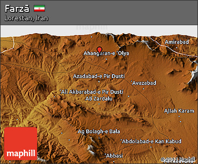 Physical 3D Map of Farzā