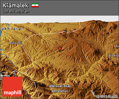 Physical 3D Map of Kīāmalek