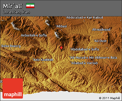 Physical 3D Map of Mīr`alī
