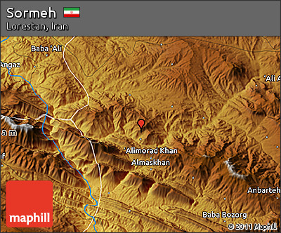 Physical 3D Map of Sormeh