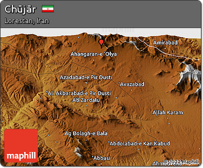Physical 3D Map of Chūjār
