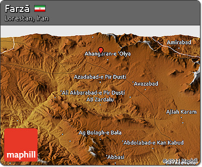 Physical 3D Map of Farzā