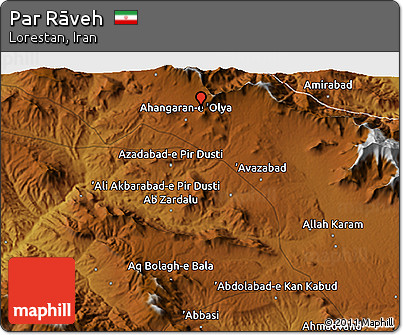 Physical 3D Map of Par Rāveh