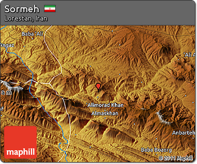 Physical 3D Map of Sormeh