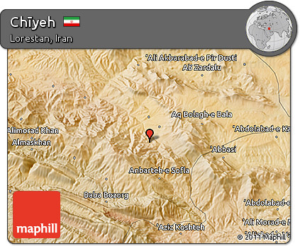 Satellite 3D Map of Chīyeh