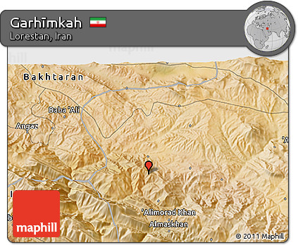 Satellite 3D Map of Garhīmkah