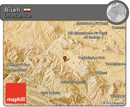 Satellite 3D Map of Rīseh