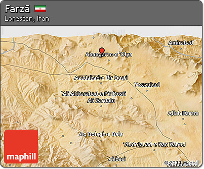 Satellite 3D Map of Farzā