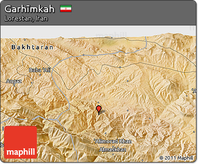 Satellite 3D Map of Garhīmkah