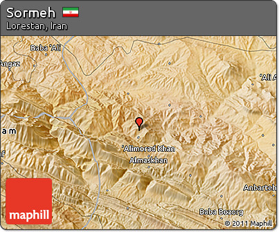 Satellite 3D Map of Sormeh