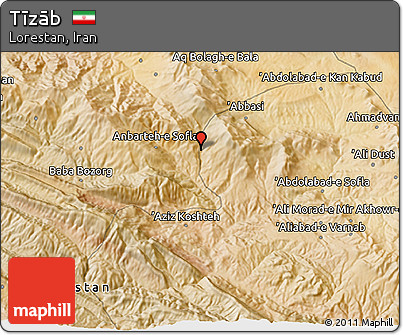 Satellite 3D Map of Tīzāb