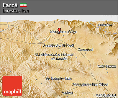 Satellite 3D Map of Farzā