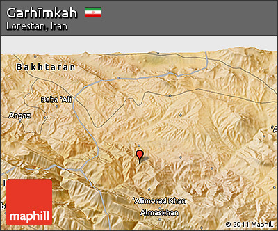Satellite 3D Map of Garhīmkah